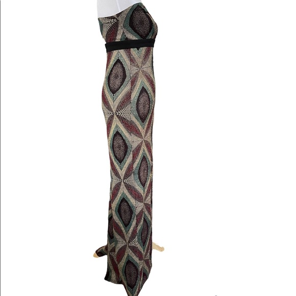 BCBGeneration Metallic shimmer strapless dress - Picture 4 of 13